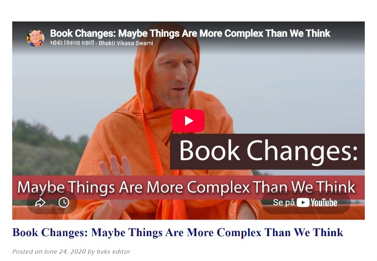 Open Letter to Bhakti Vikasa Swami: “Having Once Been” Does Not Mean “Having Been Created”