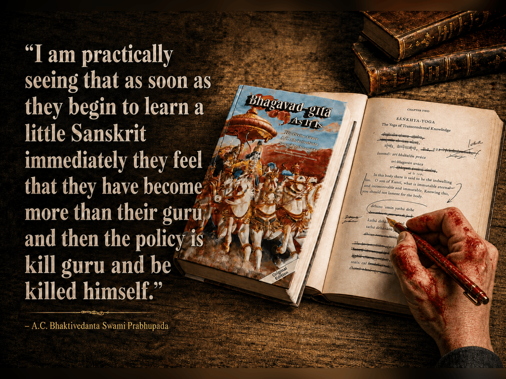 Is Jayadvaita Swami Better Than Srila&nbsp;Prabhupada?
