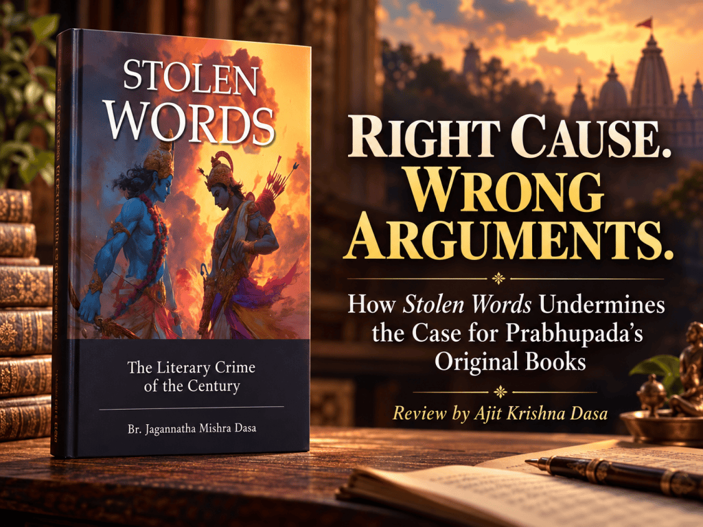 Stolen Words book cover beside the headline Right Cause. Wrong Arguments.